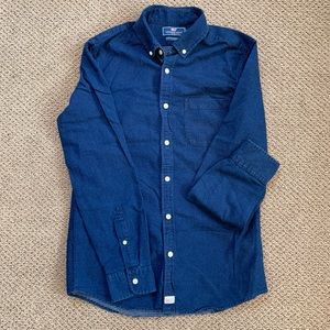 Dark Blue Vineyard Vines Button Down